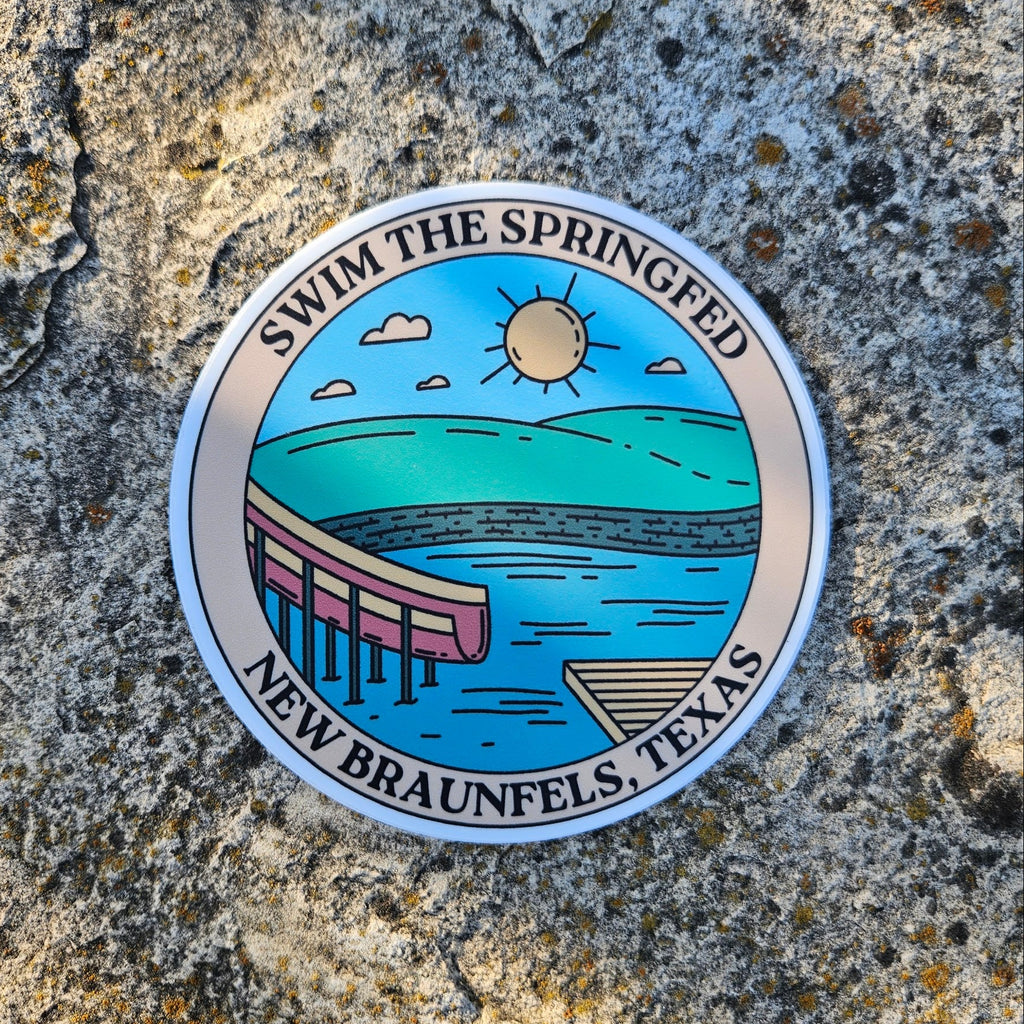 Swim The Springfed Sticker