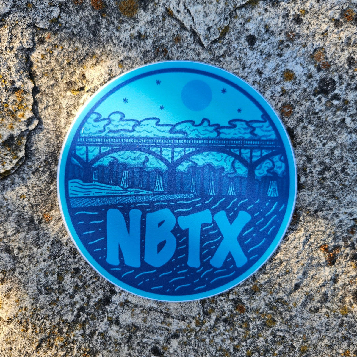 Comal River x San Antonio Street (Blue) Sticker