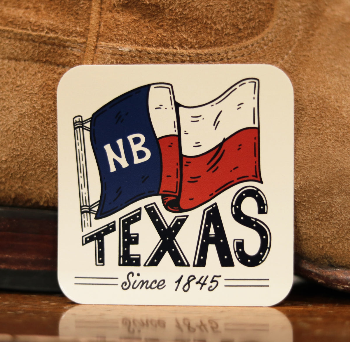 New Braunfels Texas Flag Sticker