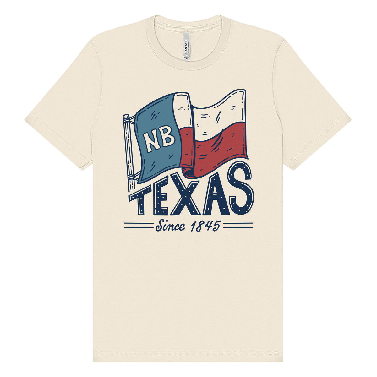 New Braunfels Texas Flag Tee