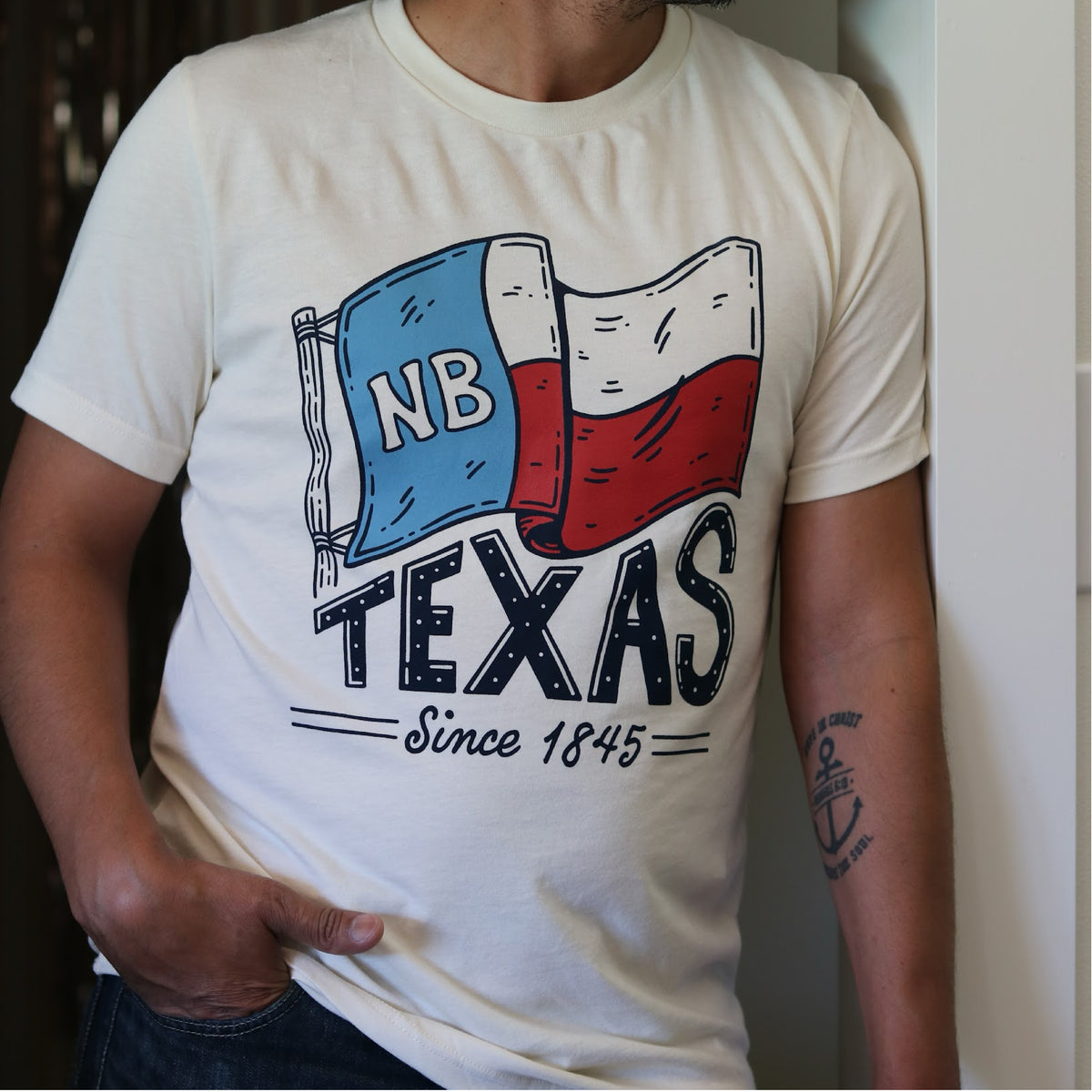 New Braunfels Texas Flag Tee