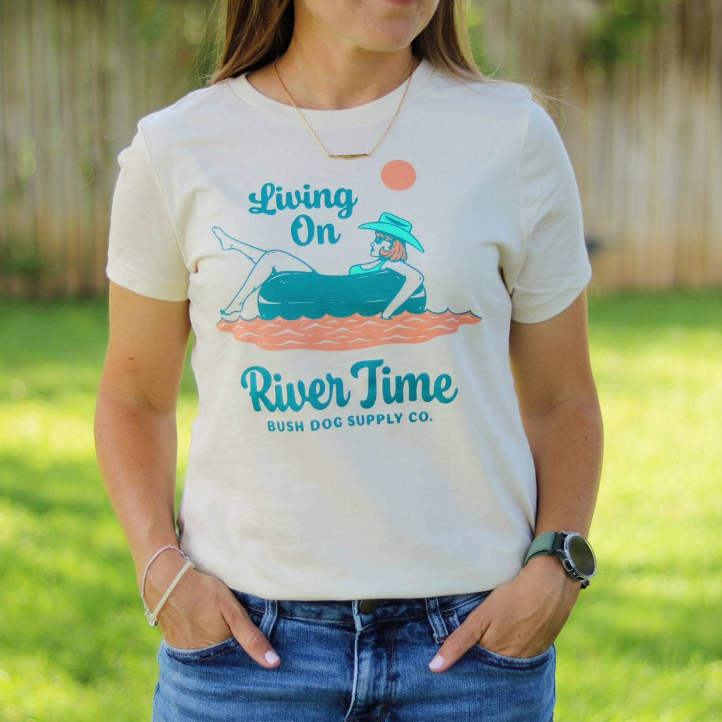 Living on River Time Tee