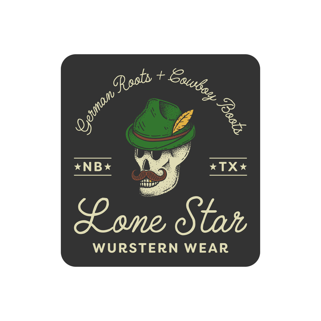 Wustern Wear Skull Head Sticker