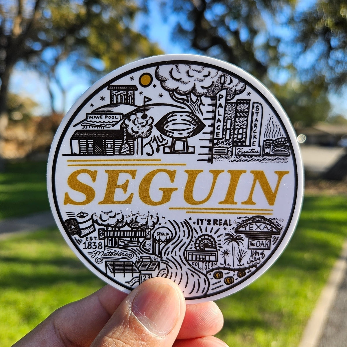 Seguin Collage Sticker
